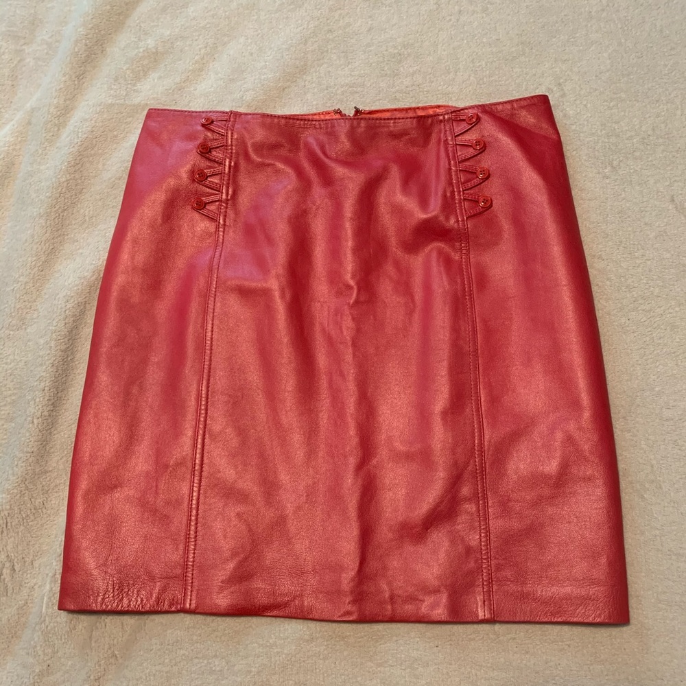 REAL leather skirt